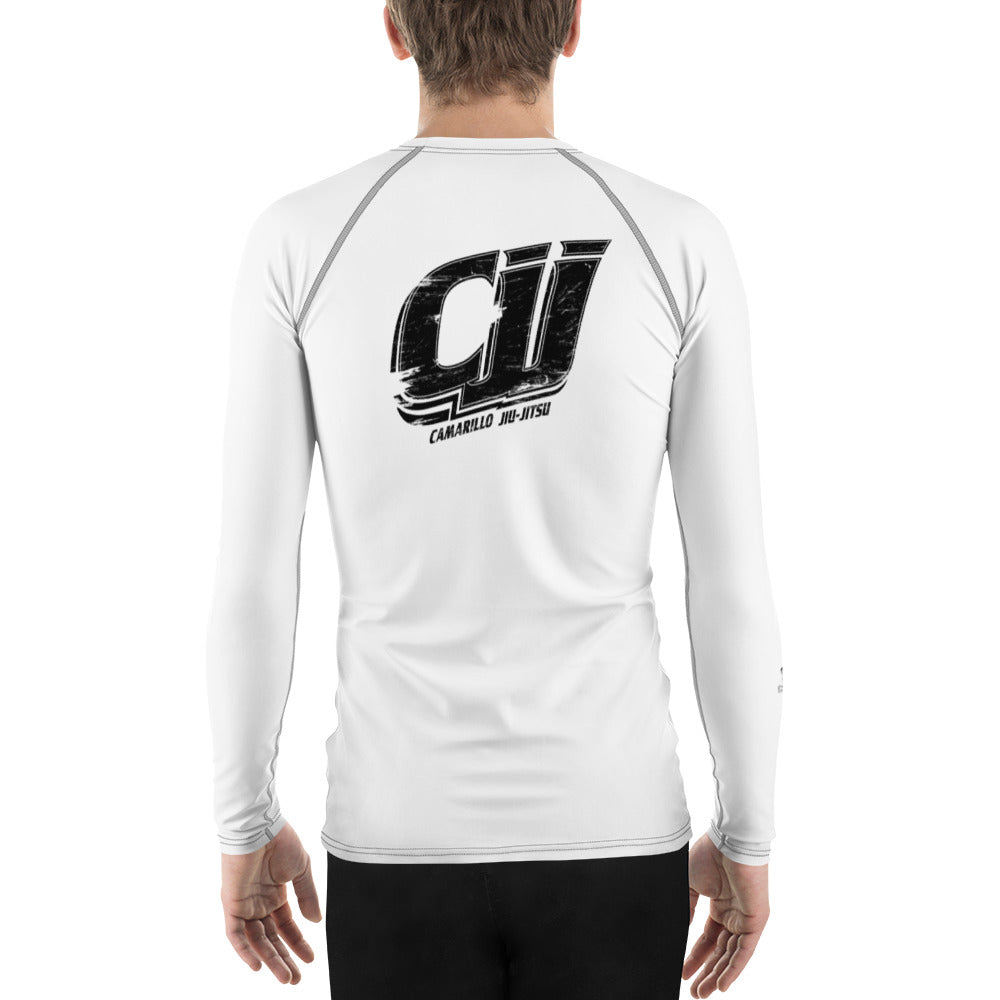 CJJ - Men's Rash Guard - White