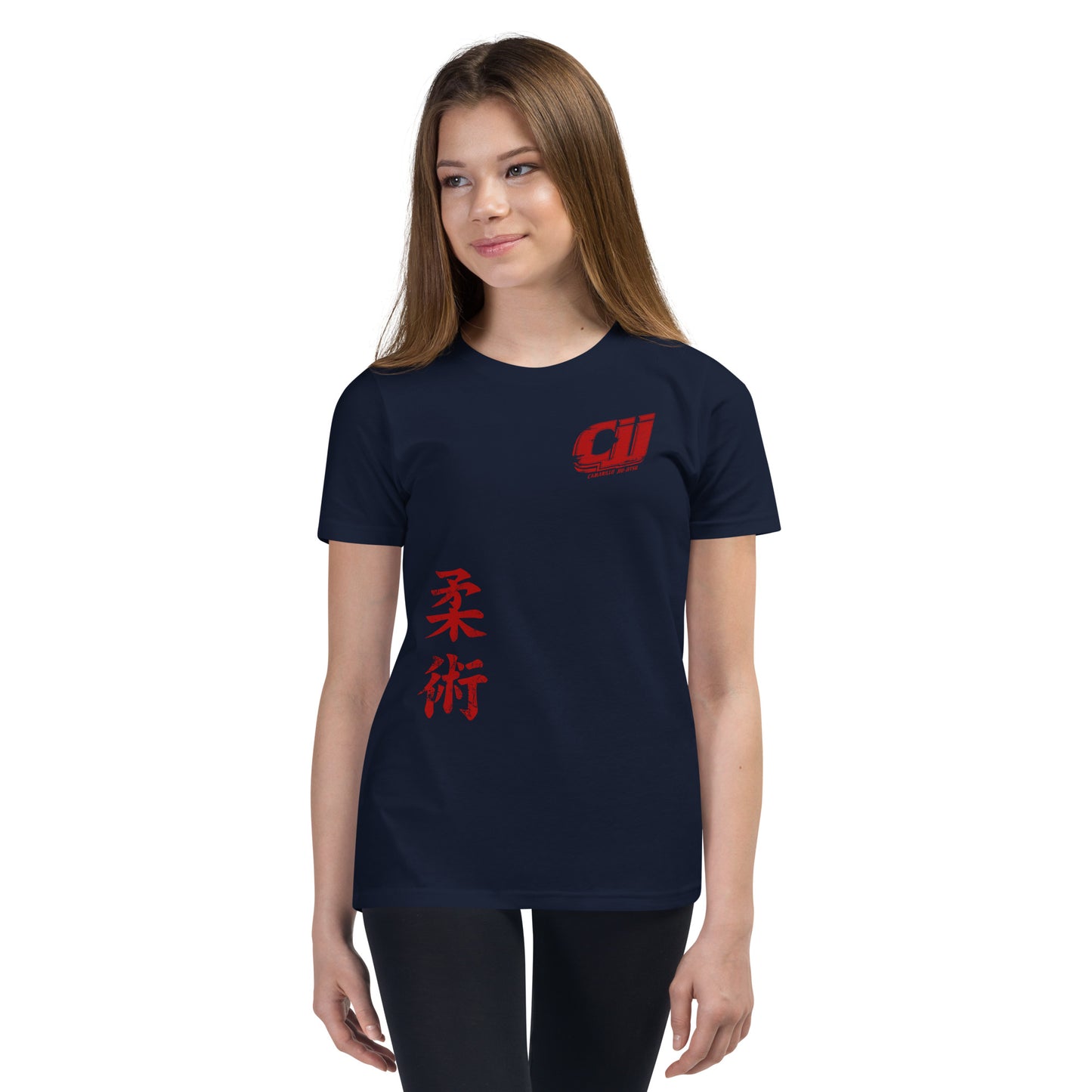 RED CJJ Logo - Youth Short Sleeve T-Shirt