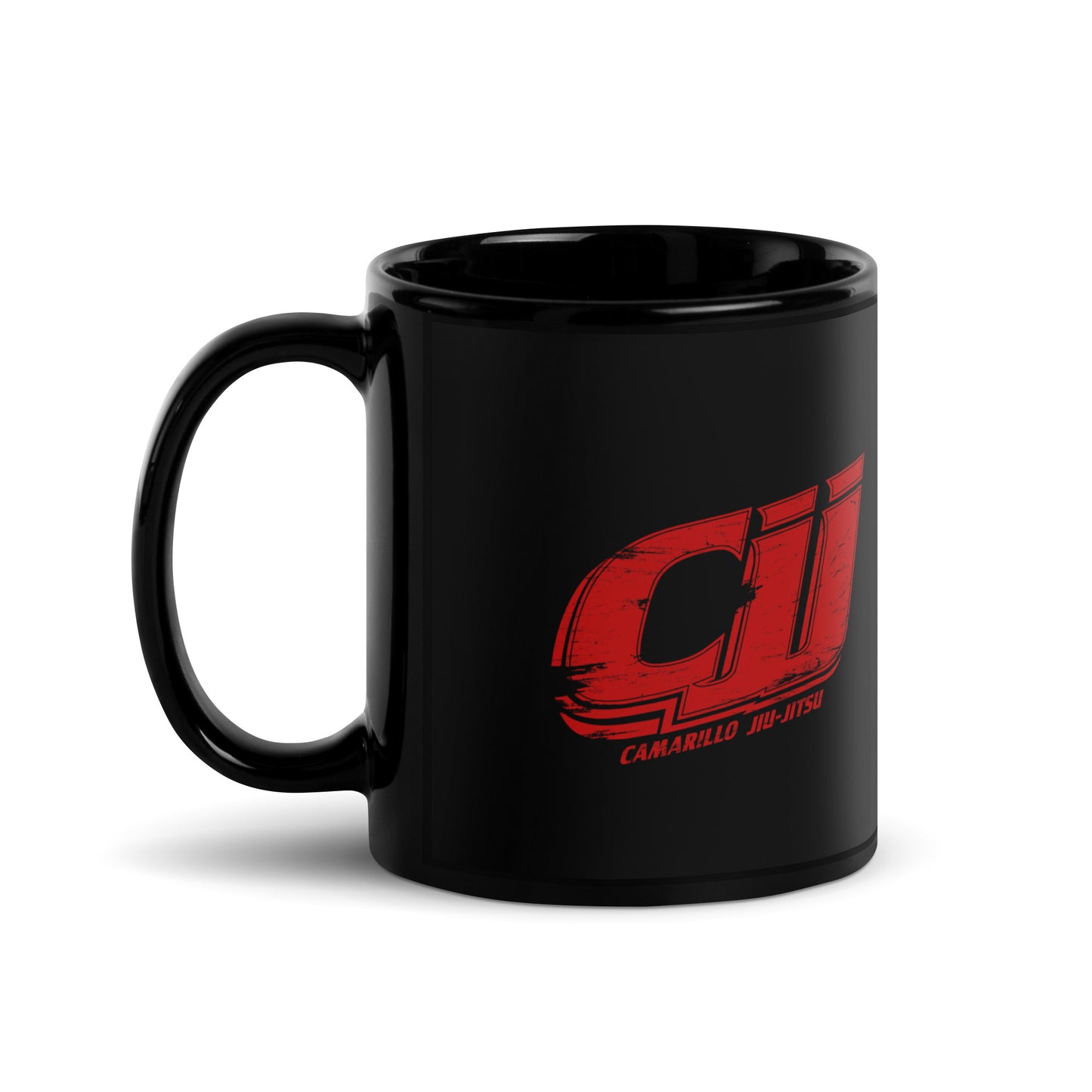 CJJ Black Glossy Mug
