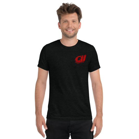 Red CJJ Unisex Short sleeve t-shirt