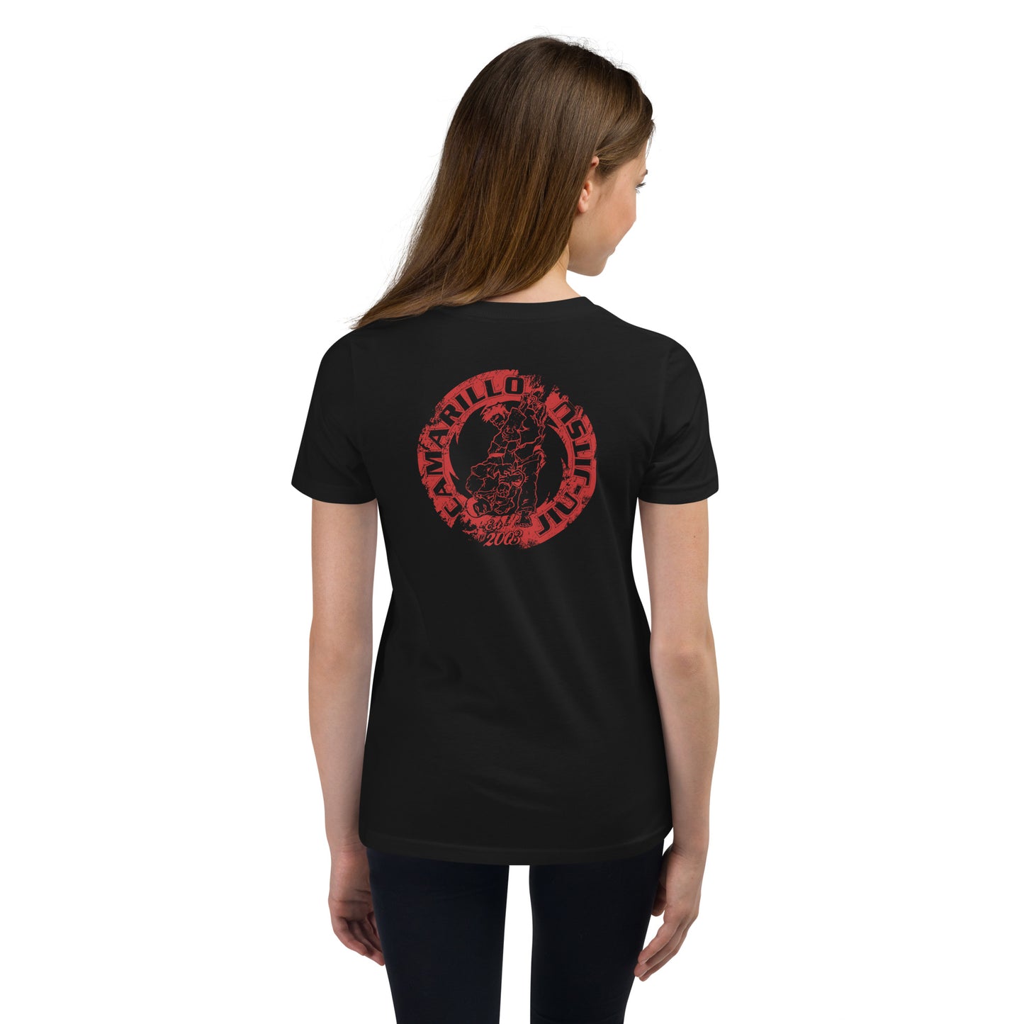 RED CJJ Logo - Youth Short Sleeve T-Shirt