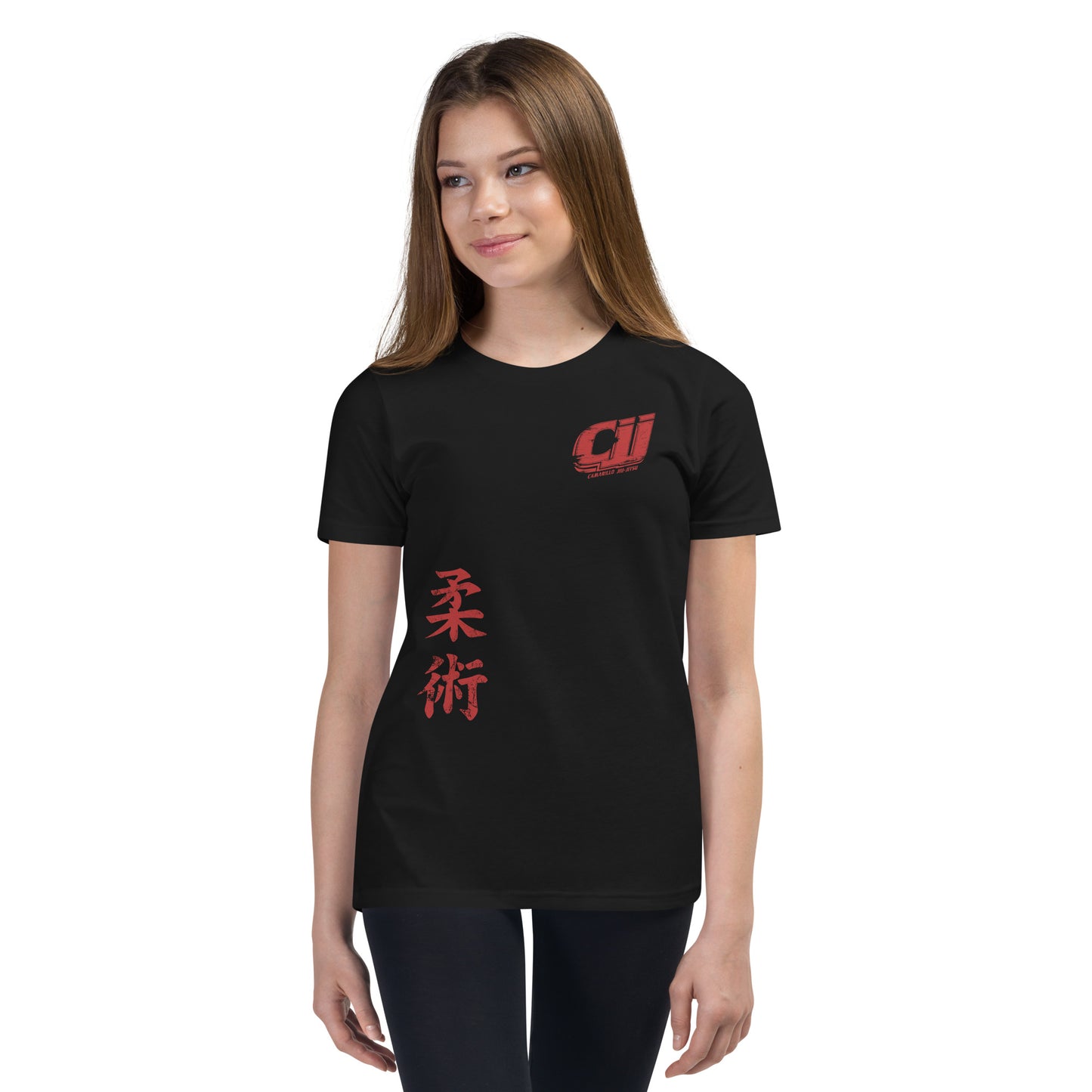 RED CJJ Logo - Youth Short Sleeve T-Shirt