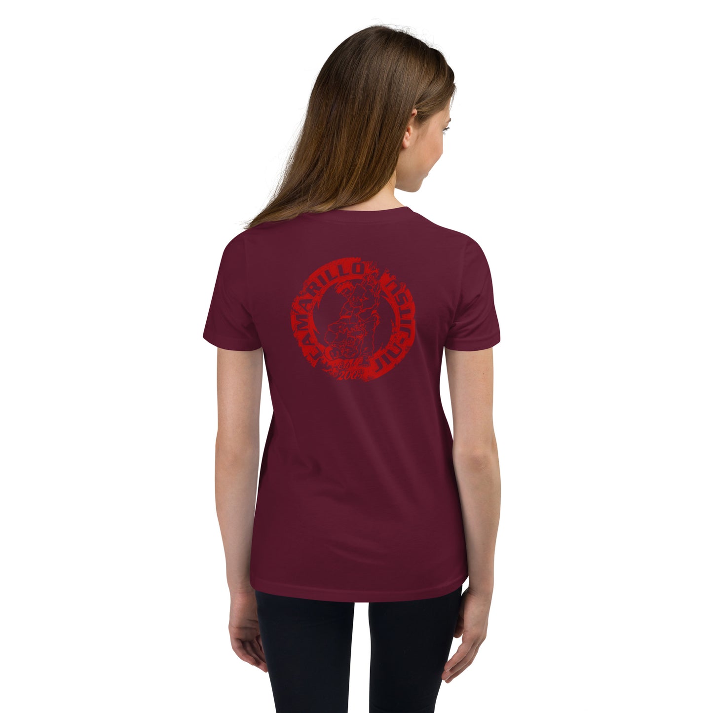 RED CJJ Logo - Youth Short Sleeve T-Shirt